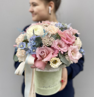 Art kytice v krabici "Romantic"