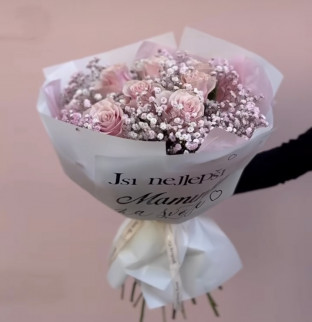 Kytice s nápisem pro maminku 