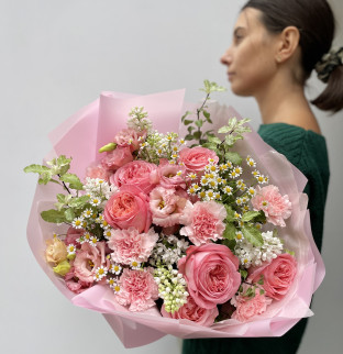 Kulatá kytice „Úsměv jara“