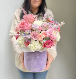 Zářivá art kytice v krabici #21